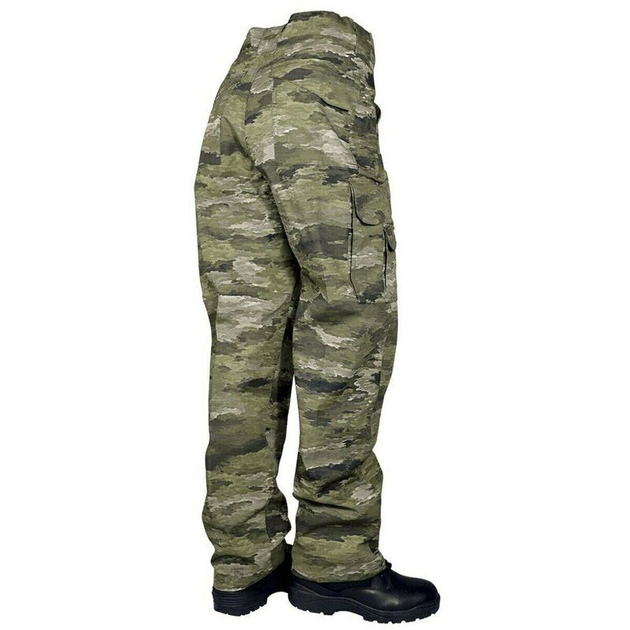 Тактические военные штаны Tru-Spec 24-7 Poly/Cotton R/S Pants w/Cell Phone Pockets, ATACS IX 32/30, Dig.Conc.Syst. A-TACS IX - изображение 2