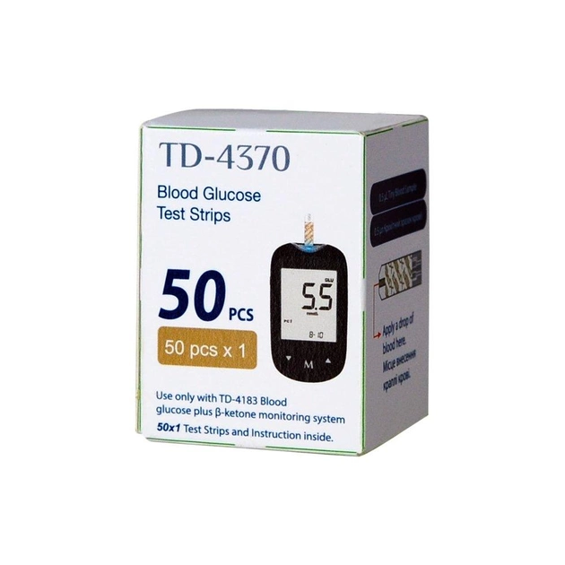Тест-полоски Tai Doc 50 шт. (Тай Док) для измерения глюкозы в крови - изображение 1