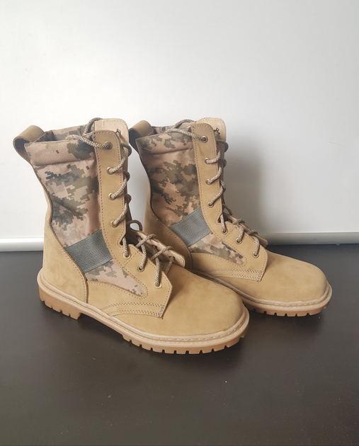 Берцы летние облегченные, обувь для военных KROK BL1, 47 размер, хаки, 01.47 - изображение 1