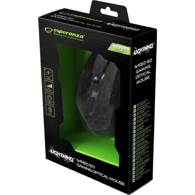 Мышка Esperanza MX211 Lightning (EGM211R) – фото, отзывы