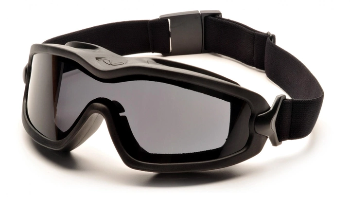 Тактичні окуляри-маска з діоптрійною вставкою в комплекті Pyramex V2G-XP (gray) (insert) сірі - зображення 2
