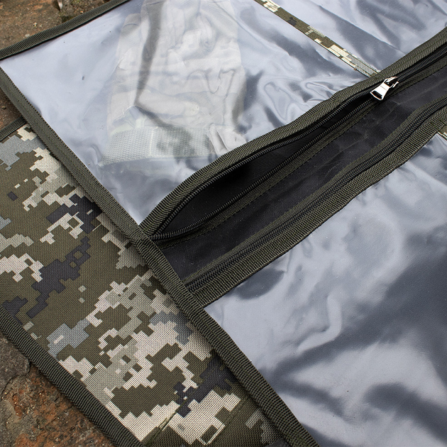 Несессер армейский со змейкой 10 карманов камуфляж Пиксель MS - изображение 1