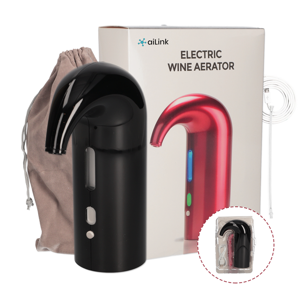 Помпа аэратор диспенсер для вина Ailink Wine Time Dispenser электрический Красный (7970379617598) - изображение 7