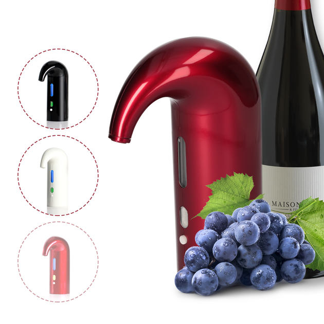 Помпа аэратор диспенсер для вина Ailink Wine Time Dispenser электрический Красный (7970379617598) - изображение 5