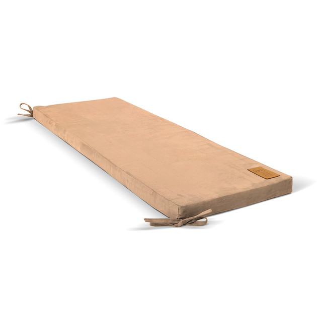 Подушка поролоновая на лавку SanchoBAG Велюр French Vanilly 120х40x5 см ...
