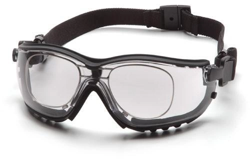 Тактичні окуляри з діоптрійною вставкою у комплекті Pyramex V2G clear прозорі - зображення 2