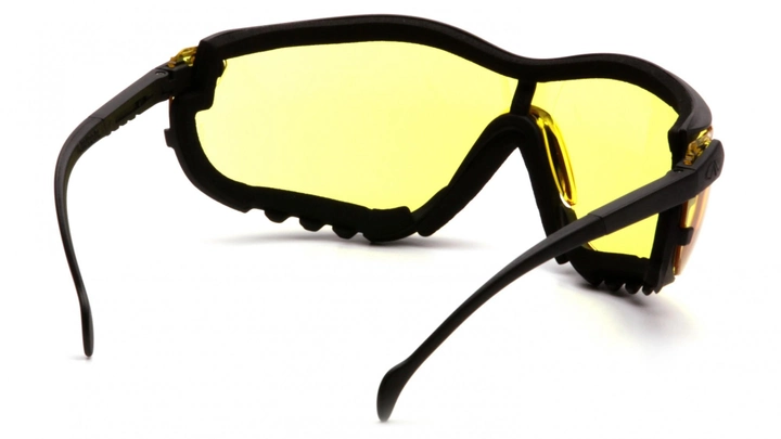 Тактичні окуляри з можливістю установки диоптрической вставки Pyramex V2G amber жовті - зображення 2