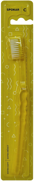 Зубная щетка Spokar C экстрамягкая Желтая (8593534340770-yellow) – в ...