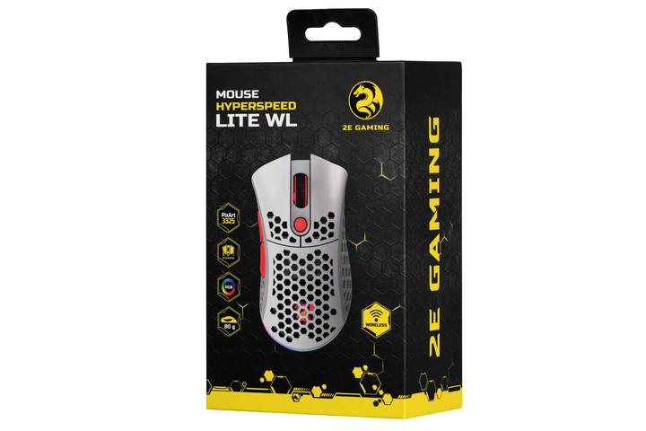 2E Gaming Мышь игровая HyperSpeed Lite WL, RGB White - изображение 2