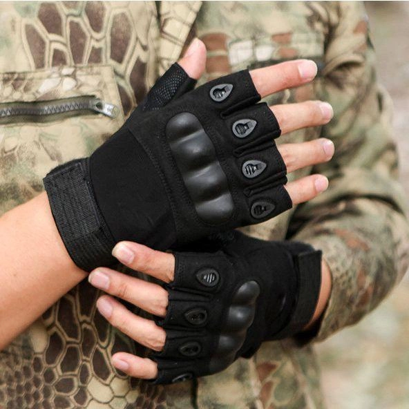 Тактические перчатки беспалые Oakley 6062022 M Black - изображение 2