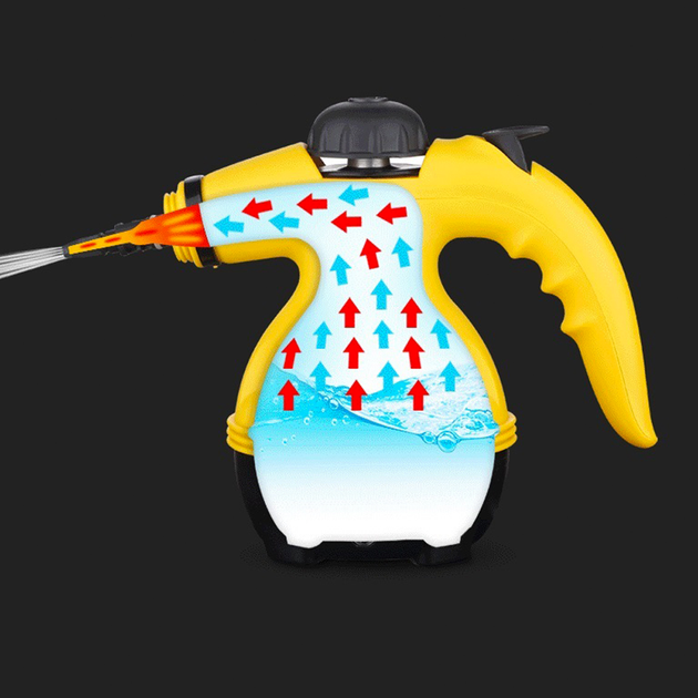 Отпариватель ALLS Steam Cleaner DF-A001 1200Вт Ручной с функцией пароочистителя TM-115 Желтый - изображение 7