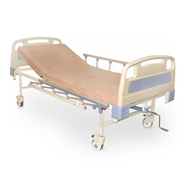 Ліжко для лежачого хворого медичне КФМ-2-1 функціональне двосекційне на колесах ОМЕГА - зображення 1