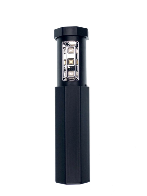 Портативний кишеньковий телескопічний стерилізатор UV чорний - зображення 1