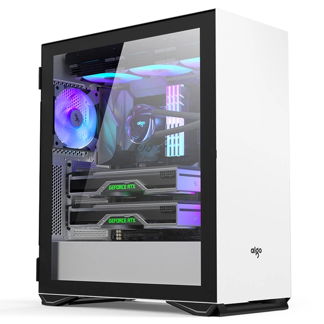Корпус компьютерный YOGO M2PRO - 0.7mm SPCC, ATX, 1x3.0 USB+2x2.0 USB+Audio, White, (411x216x490mm), без БП - изображение 2