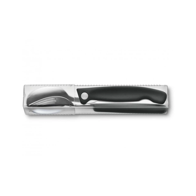 Набор столовых приборов Victorinox SwissClassic Table Set 3 шт Black (6.7192.F3) - Фото 3 Набор столовых приборов Victorinox SwissClassic Table Set 3 шт Black (6.7192.F3) - изображение 3
