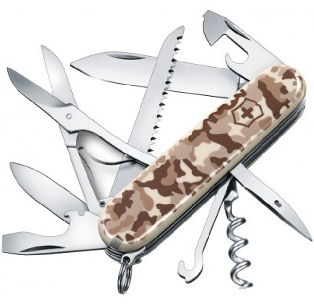 Швейцарський мультиінструмент Victorinox Huntsman 91 мм Камуфляж 1.3713.941 - зображення 2