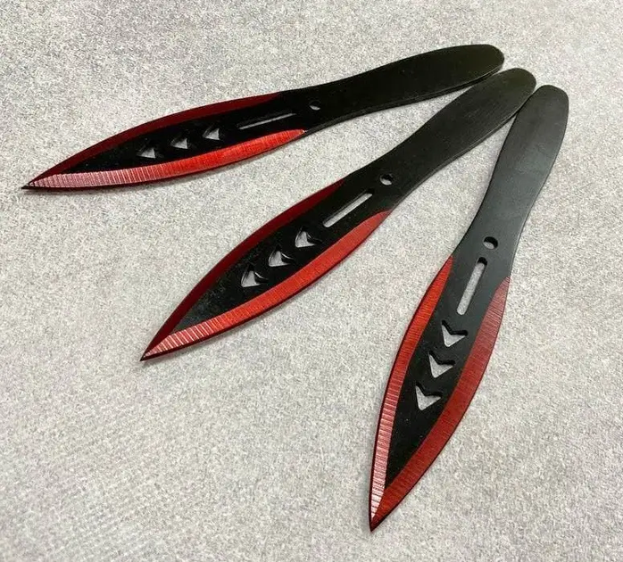 Набор антибликовых ножей для метания - 3 штуки - 16,5 см XSteel (XC00035741600D0С050) - изображение 1