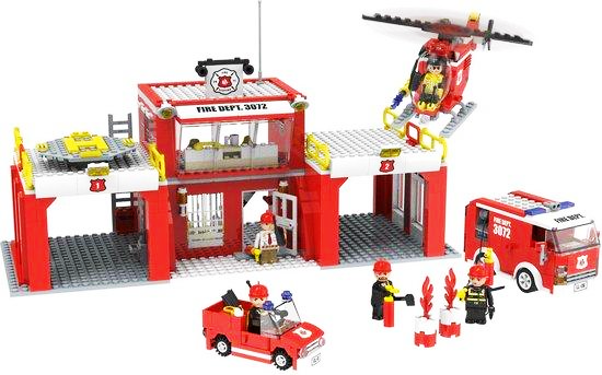 Конструктор PlayTive Fire Station 840 эл. Германия – игрушки с
