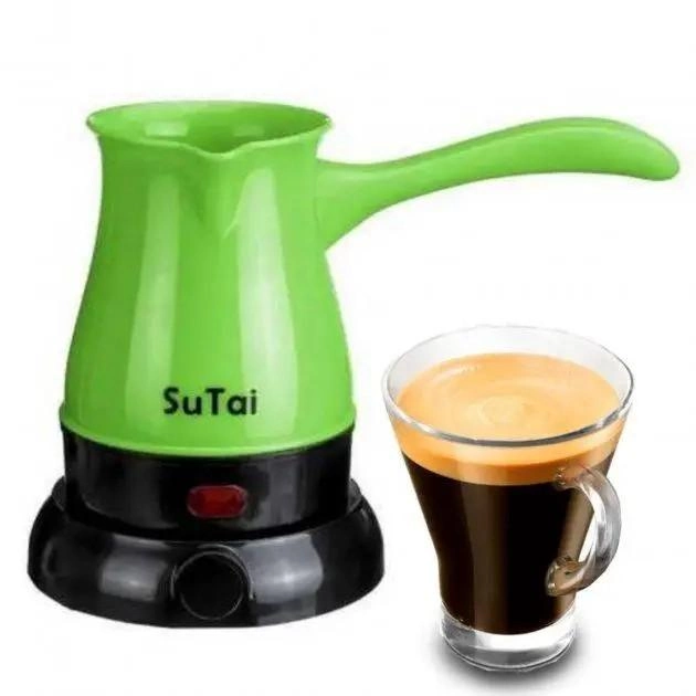 Электрическая турка кофеварка 0,5 л Su Tai 168 Зеленая - изображение 2