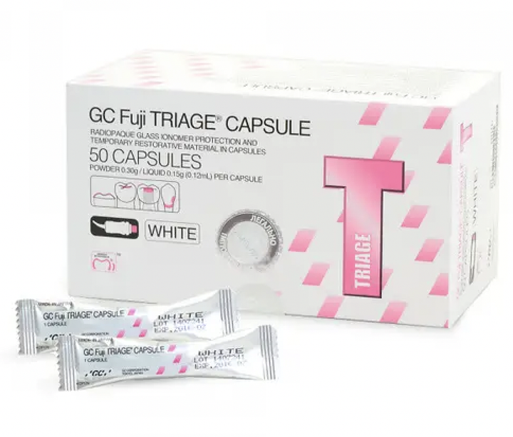 Фуджі Трайдж Білий (FUJI TRIAGE white GC) цемент для фісур 1 капсула - Фото 1 Фуджі Трайдж Білий (FUJI TRIAGE white GC) цемент для фісур 1 капсула - зображення 1
