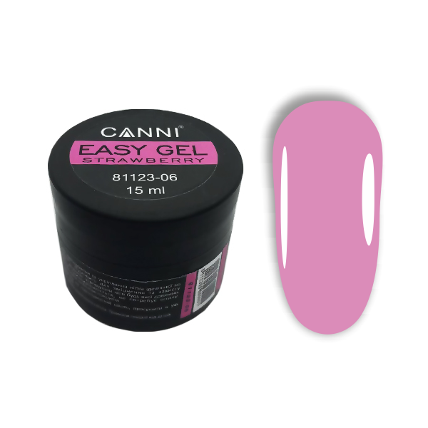 Easy gel Canni 06 STRAWBERRY, 15 ml - Фото 1 Easy gel Canni 06 STRAWBERRY, 15 ml - изображение 1