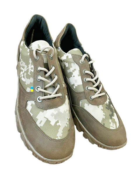 Тактические мужские кроссовки камуфляж пиксель, р. 44 - изображение 2