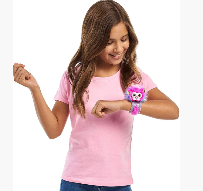 Интерактивная игрушка, гибкий пушистый браслет с питомцем Захара. Little Live Pets . Zahara wrapples slap bracelets . Оригинал, США. - изображение 4