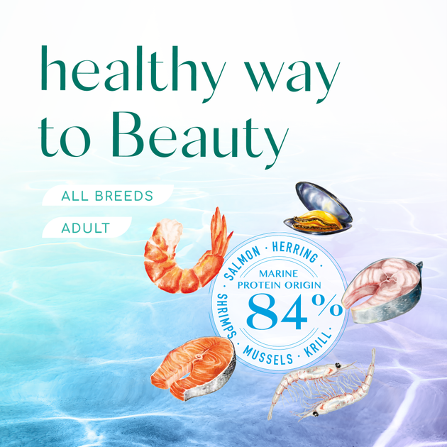 Беззерновой полнорационный сухой корм для взрослых кошек Optimeal Beauty Podium на основе морепродуктов 1.3 кг - изображение 8