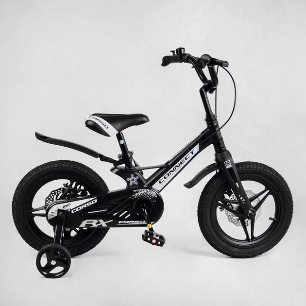 Велосипед детский двухколёсный 14" CORSO Connect на 4-5 лет серый MG-14575 - изображение 2