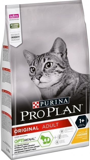 Сухий корм для котів Purina Pro Plan Original Adult 1+ з куркою 10 кг ...