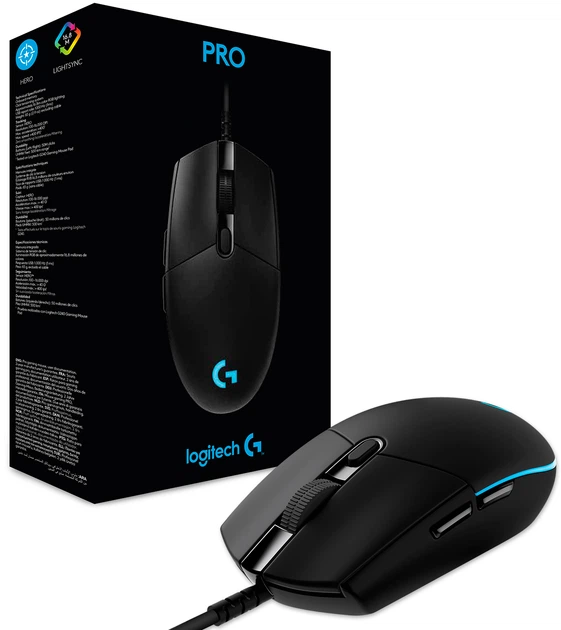 Mysz do gier Logitech G Pro Hero USB, czarna (910-005440) - obraz 2