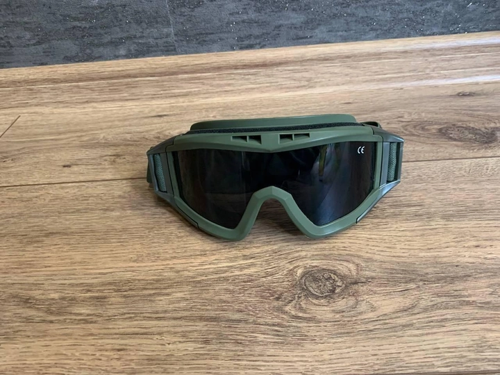 Тактические очки SP049, зеленые, 3 линзы - изображение 1