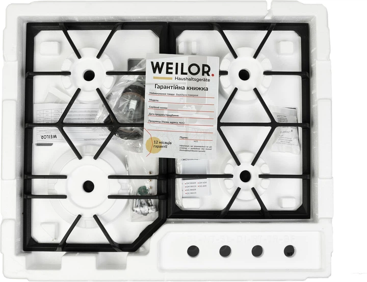 Варильна поверхня газова WEILOR GG 604 BL - зображення 9