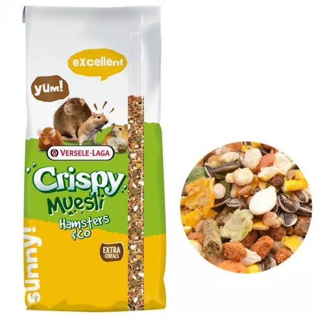 Корм для хомяков, крыс, мышей, писчанок Versele-Laga Crispy Muesli ...