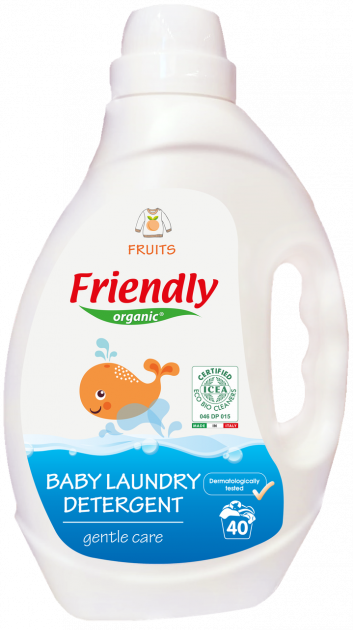 Органічний гель для прання дитячої білизни Friendly Organic 2000 мл Фрукти - зображення 2