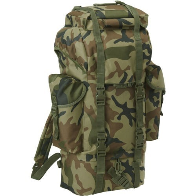 Військовий тактичний рюкзак Brandit Battle Woodland Camo 65 л - зображення 1