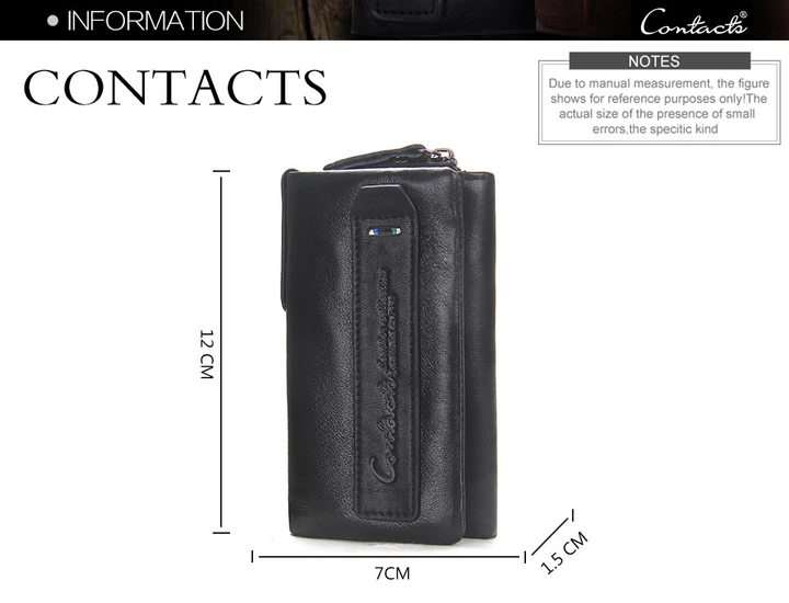 Держатель ключей ключница кожа Contact'S №1522 - Фото 2 Держатель ключей ключница кожа Contact'S №1522 - изображение 2