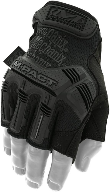 Військові тактичні рукавиці без пальців ( L - розмір, Чорний - колір ) - зображення 2