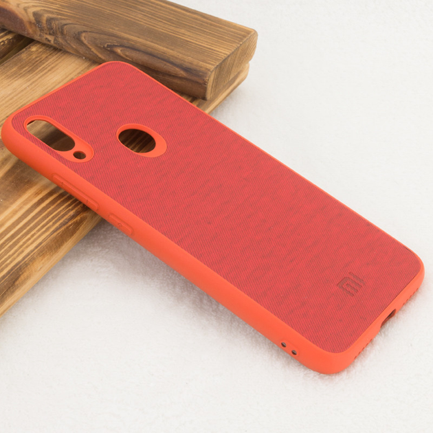 TPU чехол Textile Logo для Xiaomi Redmi Note 7S Красный – фото, отзывы ...