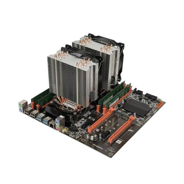 Матплата X79-DUAL + 2x (ДВА)Intel Xeon E5-2650 v3 10 (20) ядер 2.3-3.0 ...