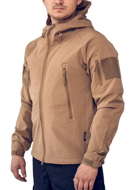 Тактична чоловіча куртка Куртка Texar Softshell, койот XXL - зображення 1