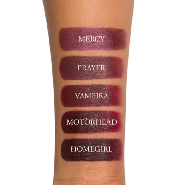 Стойкая помада с матово-сатиновым финишем Kat Von D Studded Kiss Creme Lipstick Motorhead 3.4 г - изображение 6