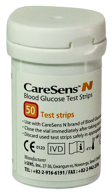Тестовые полоски для глюкометра CareSens-N EG001843 - изображение 1