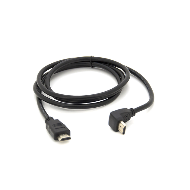 Кабель MerlionHDMI-HDMI 1,5m, v1.4, OD-7.5mm, круглый Black, коннектор ...