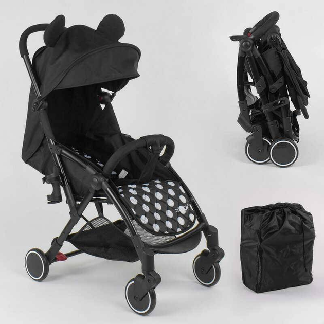 Коляска прогулочная JOY Микки Маус черная W 7710 – Купить с гарантией ...