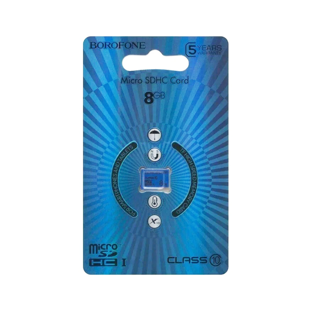 Карта пам‘яті BOROFONE MicroSD 8GB Class 10 - изображение 2