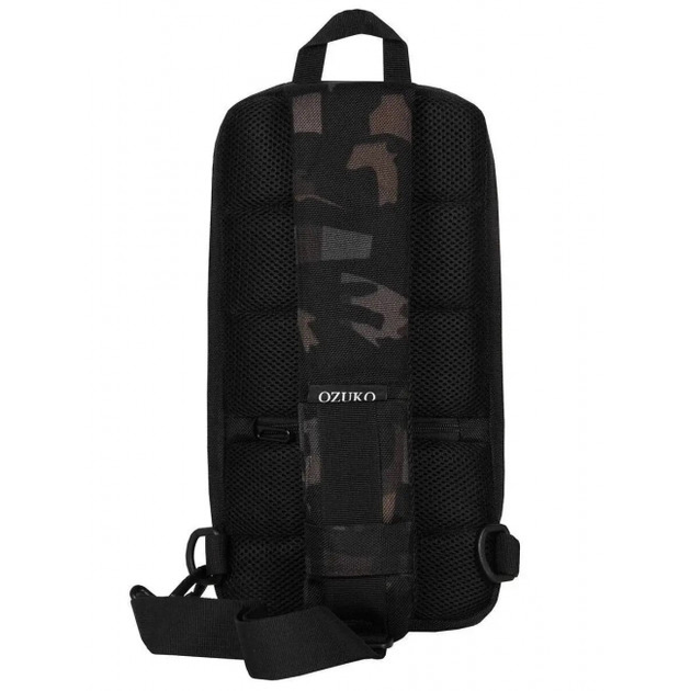 Ozuko 9223 Камуфляж универсальный, тактический рюкзак с одной лямкой, антивандальной защитой, влагостойкий - изображение 2