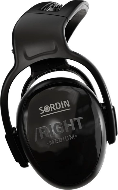 Тактические наушники шумоподавляющие пассивные Sordin Left/Right Med Headband Black (62000-04-S) - изображение 2