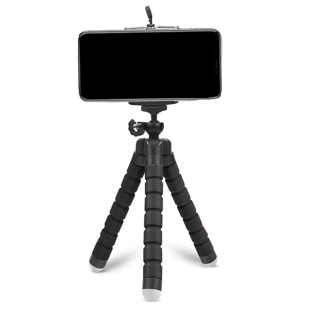 Гибкий штатив SHOOT 390 для телефона / GoPro экшн камеры ( трипод осьминог ) / Black - Фото 1 Гибкий штатив SHOOT 390 для телефона / GoPro экшн камеры ( трипод осьминог ) / Black - изображение 1