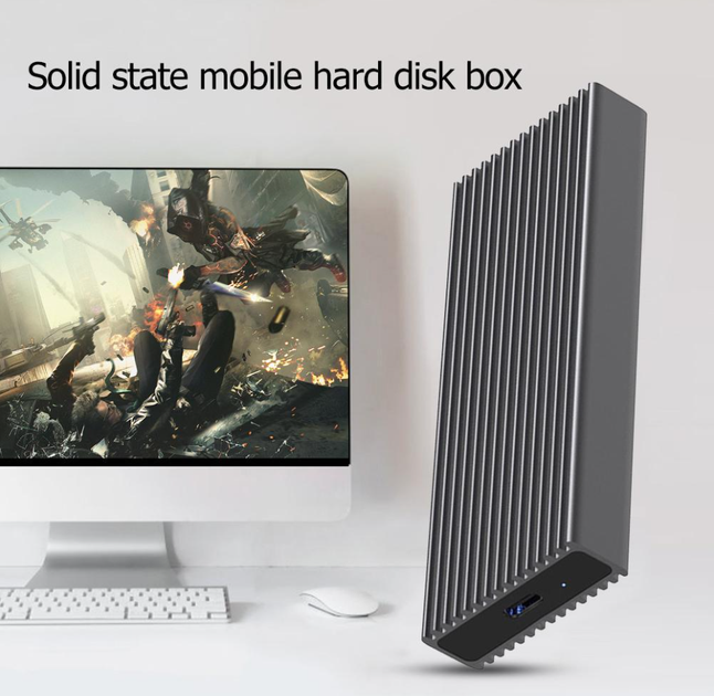 Зовнішня кишеня Blueendless PC280K для M2 NVMe (PCIe) SSD USB 3.1 Type-C - зображення 2